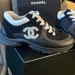 Chanel Sneakers - Black/White Size 38